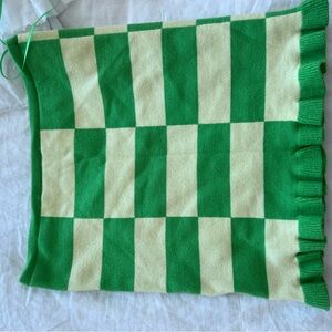 Brand new green crop tube top